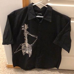 Skeleton Guitar shirt
